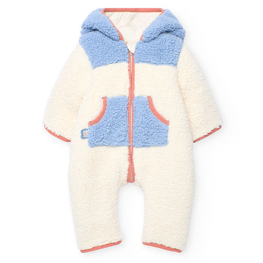 Boboli Baby Boys Fleeced Pramsuit