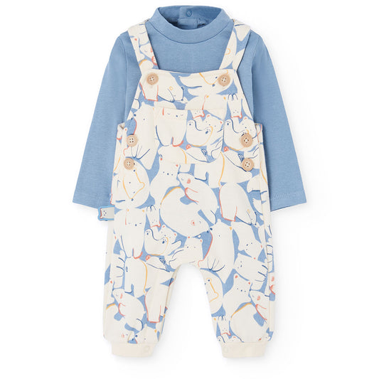 Boboli Baby Boys Dungaree 2 Piece Set