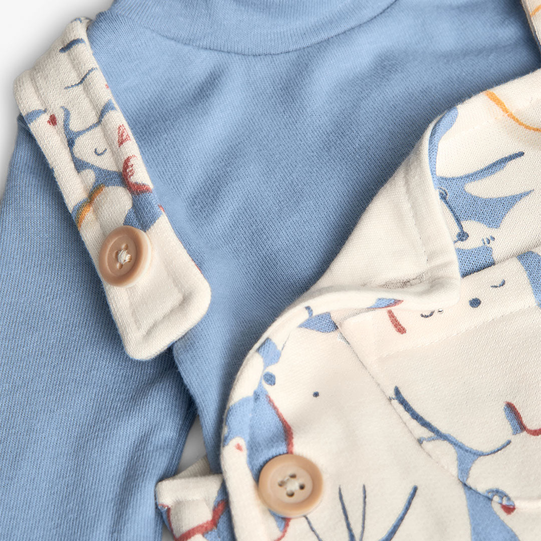 Boboli Baby Boys Dungaree 2 Piece Set