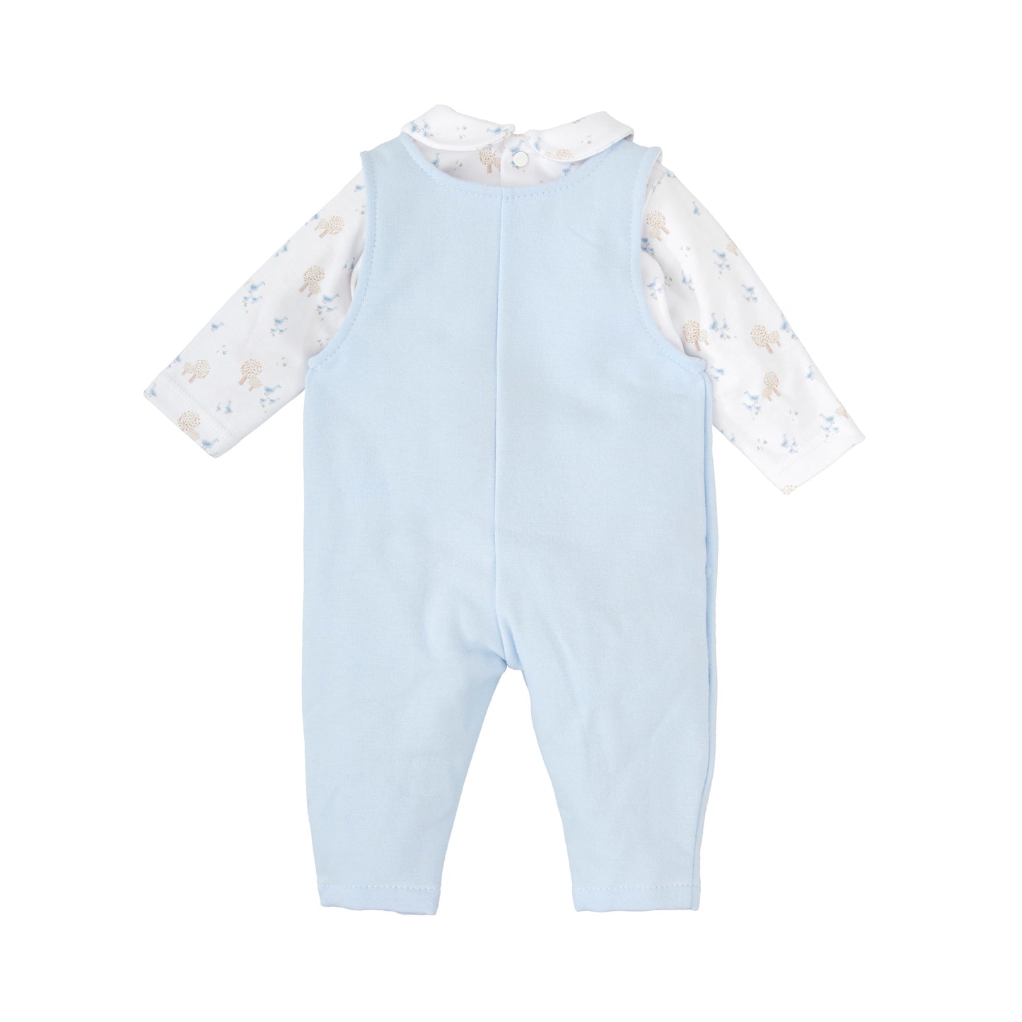 Babidu Baby Boys 100% Cotton Knitted Dungaree Set