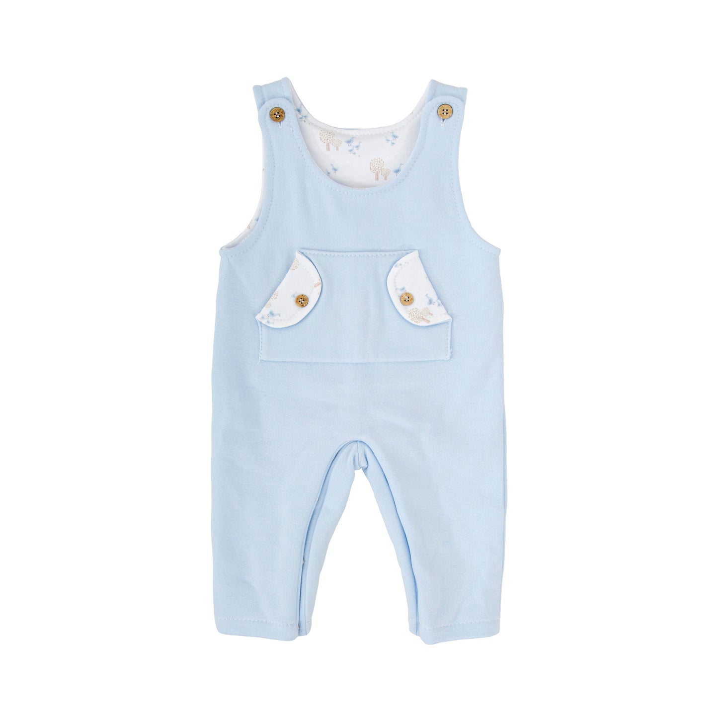 Babidu Baby Boys 100% Cotton Knitted Dungaree Set