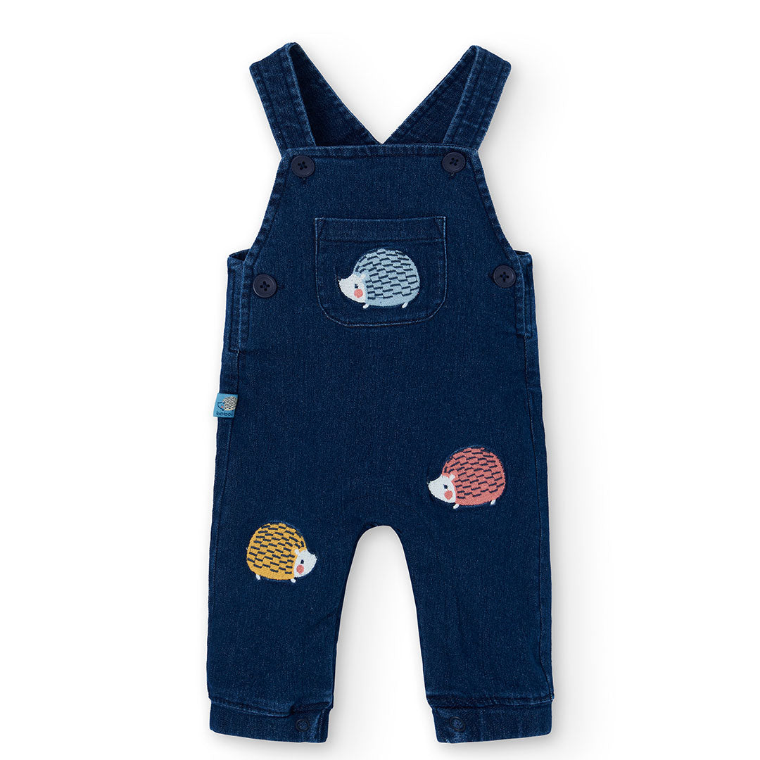 Boboli Baby Boys Soft Denim Hedgehog Dungaree 2 Piece Set