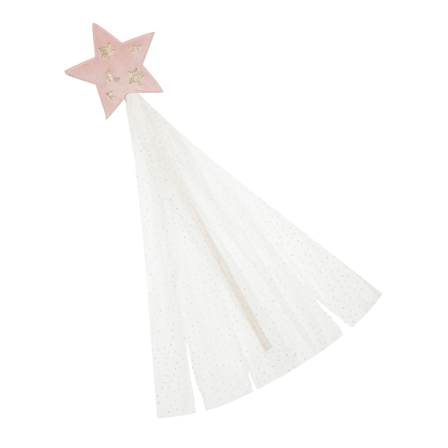 Mimi and Lula Stars and Moon Velvet Wand- Pink