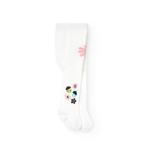 Boboli Baby Girl Tights With Flower Details