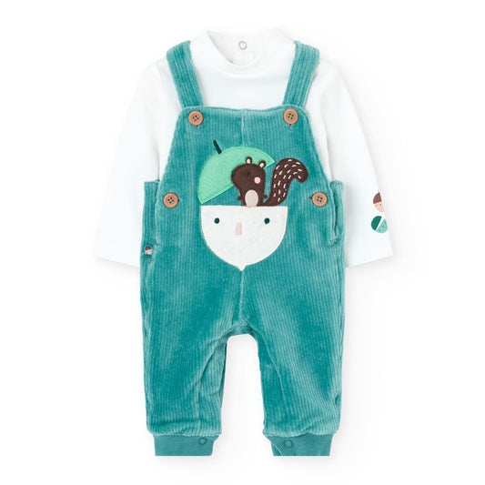 Boboli Baby Boys Blue Dungaree Set