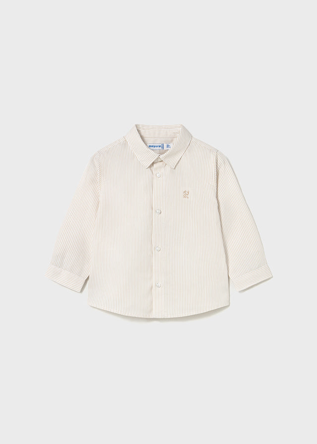 Mayoral Baby Boys Latte Long Sleeve Shirt