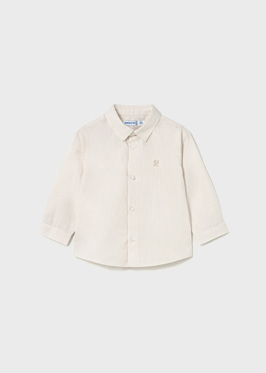 Mayoral Baby Boys Latte Long Sleeve Shirt
