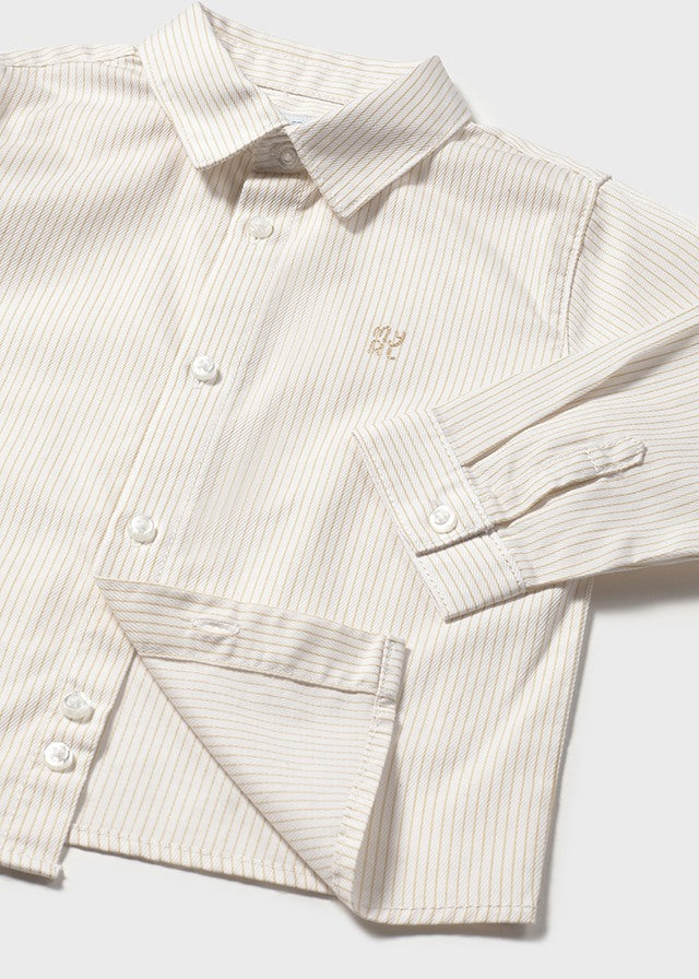 Mayoral Baby Boys Latte Long Sleeve Shirt