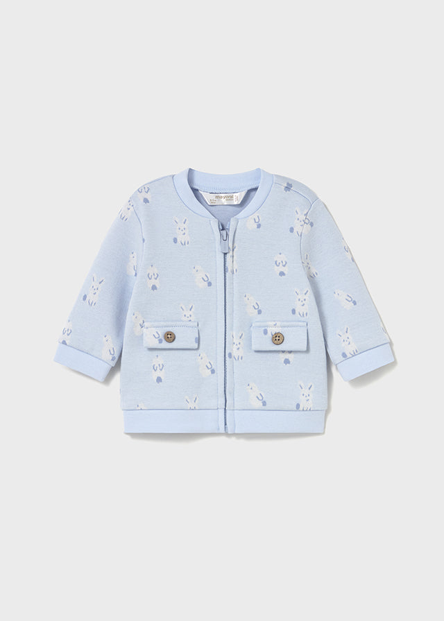 Mayoral Baby Boys Sky Blue Zip-up 3 Piece Tracksuit