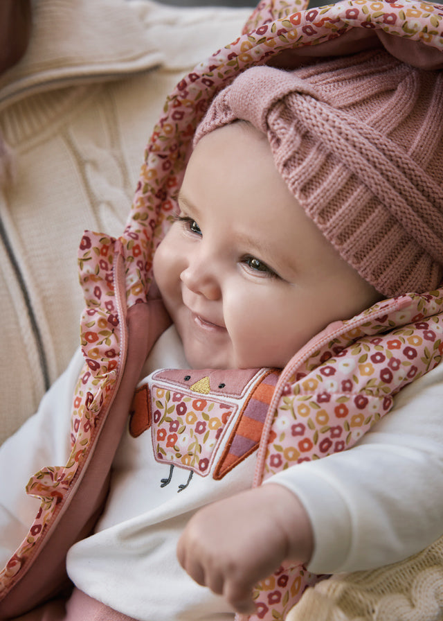 Mayoral Baby Girls Peach Tracksuit and Vest Set