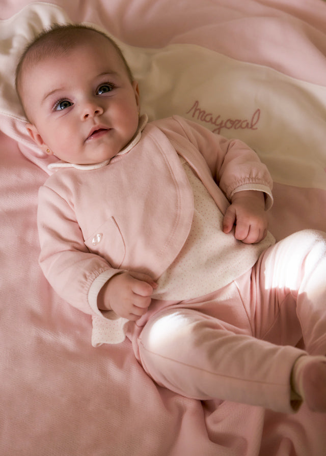 Mayoral Baby Girls Rose Fleece Leggings set