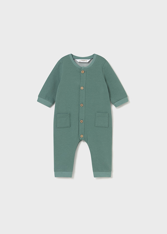 Mayoral Newborn Baby Boy Mustard/Green Long Bodysuit