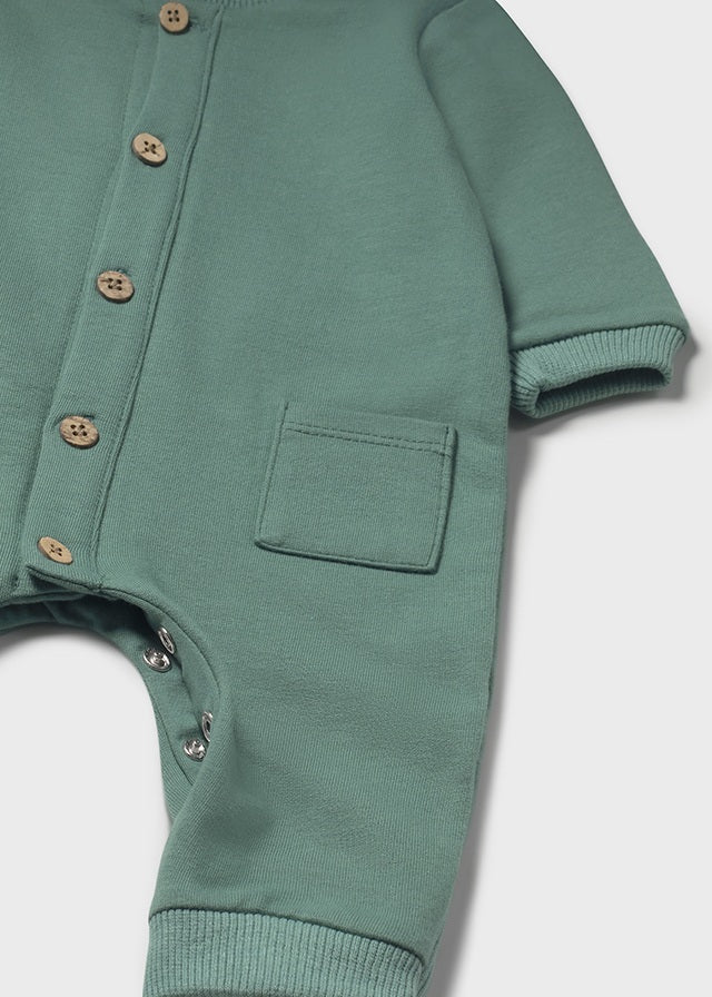 Mayoral Newborn Baby Boy Mustard/Green Long Bodysuit