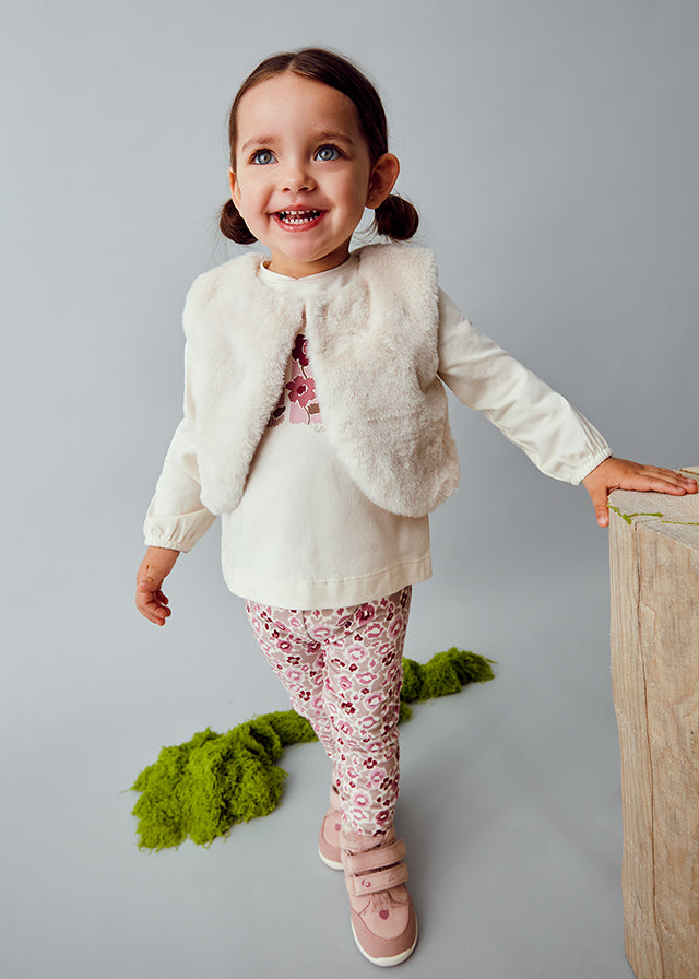 Mayoral Baby Girls Crystal Flower Print 3 Garment Set
