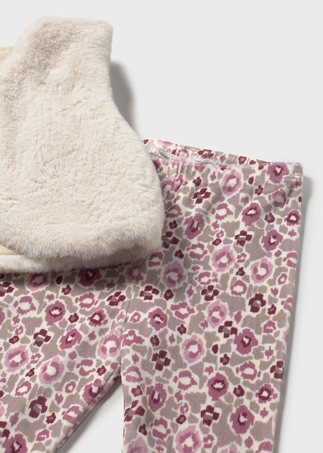 Mayoral Baby Girls Crystal Flower Print 3 Garment Set