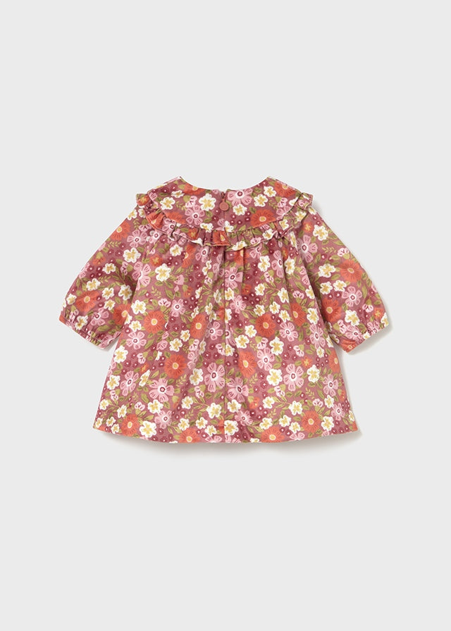 Mayoral Baby Girls Printed Velvet Dress