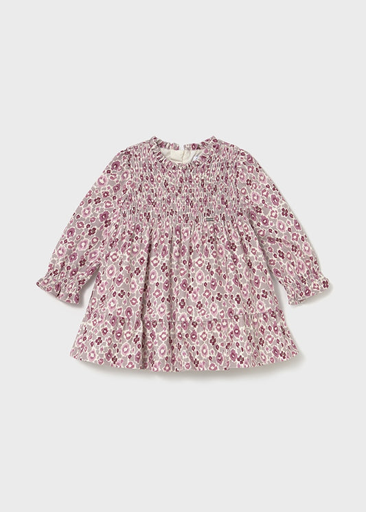 Mayoral Baby Girls Crystal Printed Velvet Dress