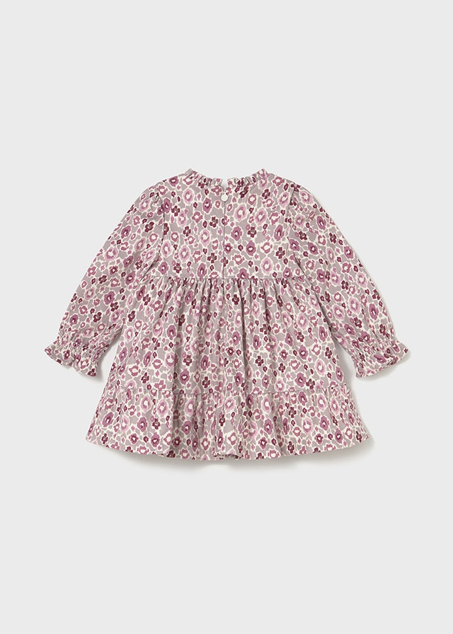 Mayoral Baby Girls Crystal Printed Velvet Dress