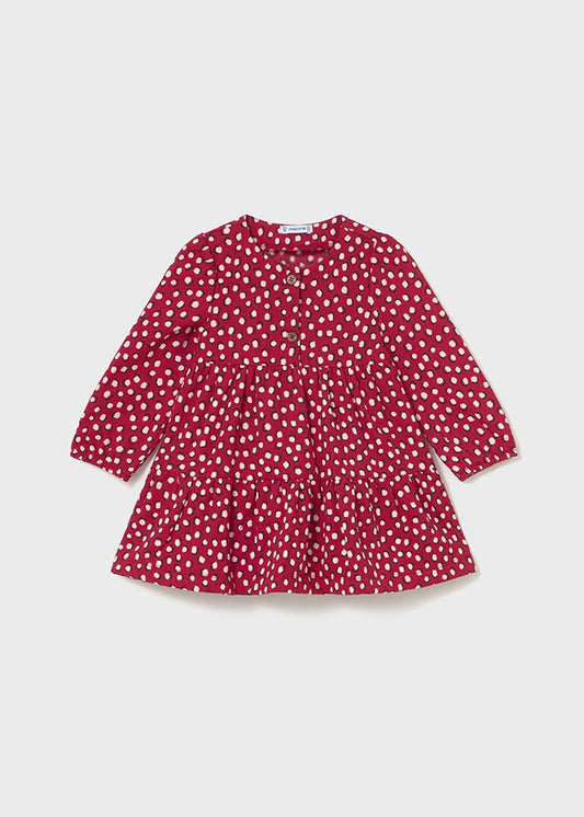 Mayoral Baby Girls Red & White Polka Dot Dress