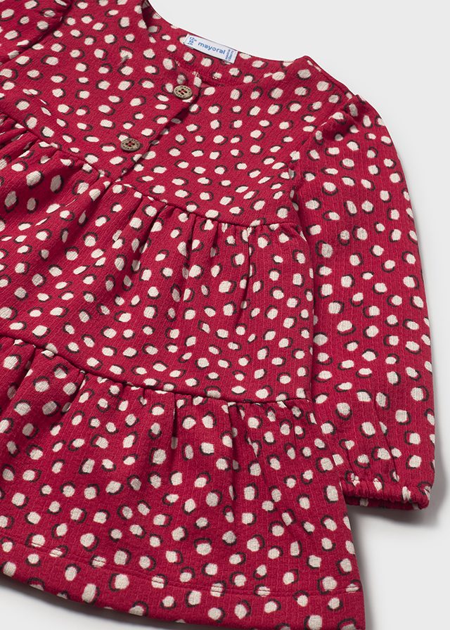 Mayoral Baby Girls Red & White Polka Dot Dress