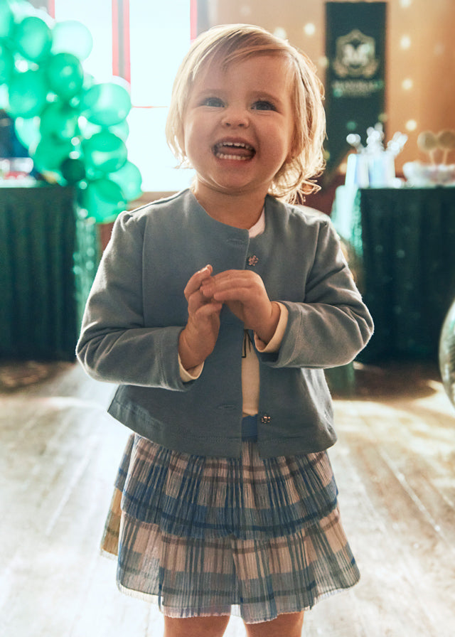 Mayoral Baby Girls Blue Bell 3 Piece Skirt Set