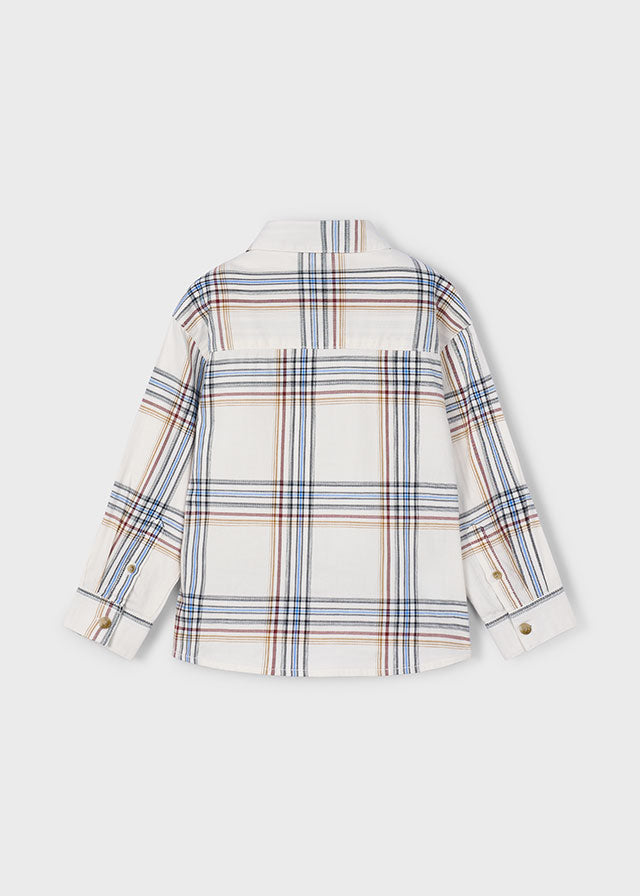 Mayoral Boys Cereal Long Sleeve Checked Shirt