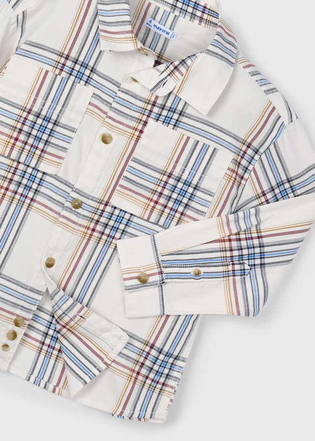 Mayoral Boys Cereal Long Sleeve Checked Shirt