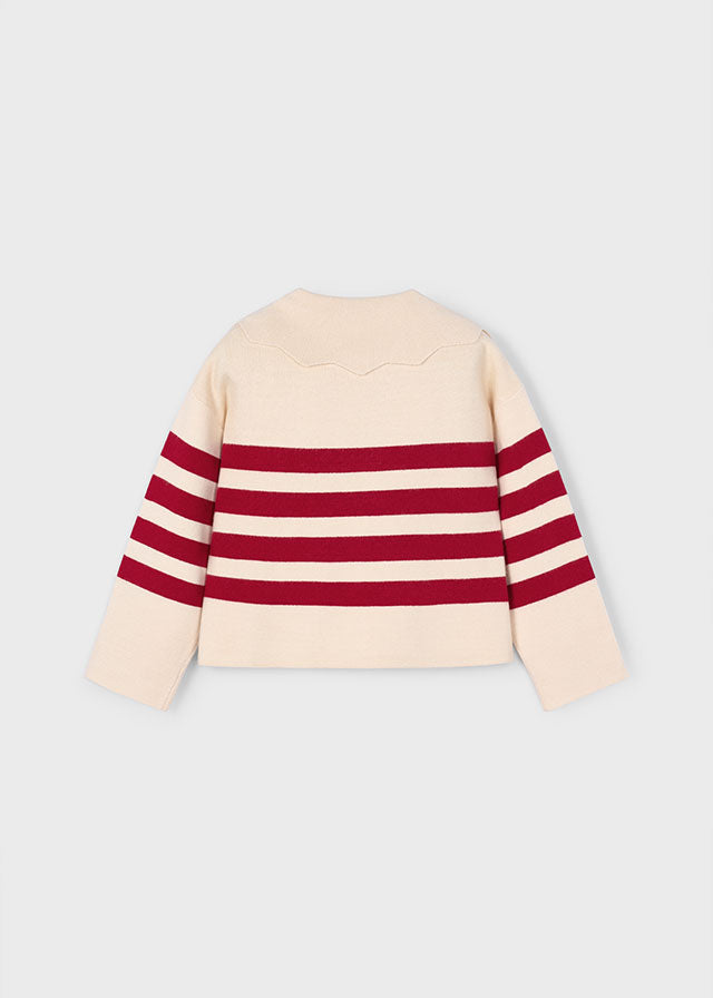 Mayoral Girls Almond Stripes Jumper