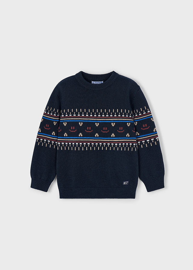 Mayoral Boys Knit Navy Sweater