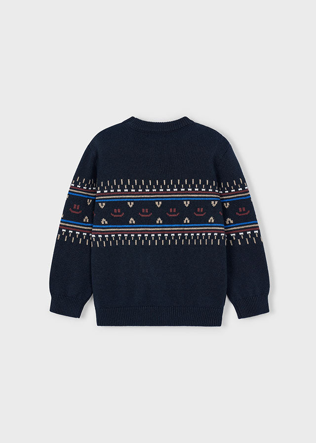 Mayoral Boys Knit Navy Sweater