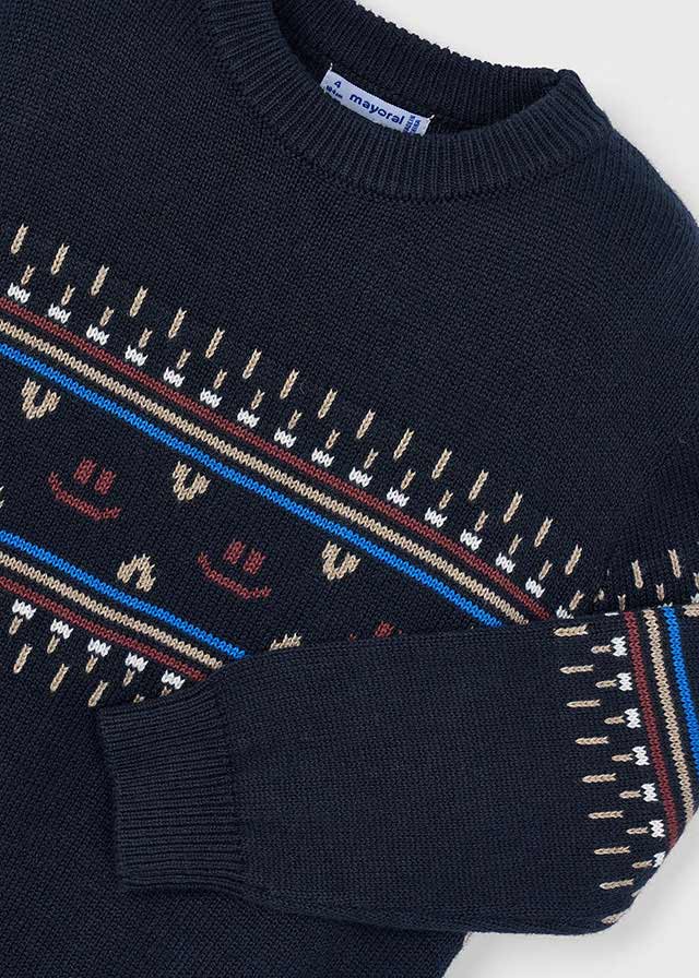 Mayoral Boys Knit Navy Sweater