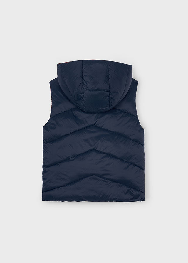 Mayoral Boy Reversible Padded Navy/Burgundy Gilet