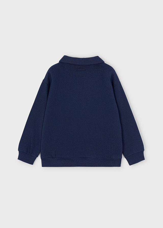 Mayoral Boys Blue Half Zip Pullover Jumper
