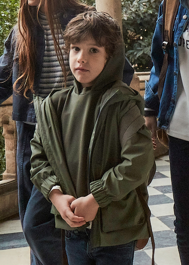 Mayoral Boys Olive Rain Coat