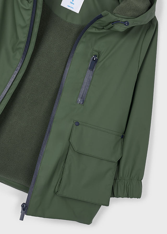 Mayoral Boys Olive Rain Coat