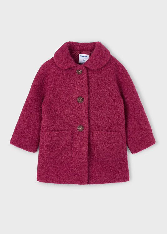 Mayoral Girls Cherry Shearing Teddy Coat
