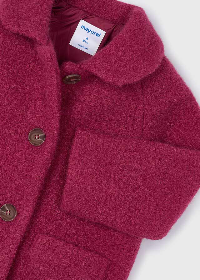 Mayoral Girls Cherry Shearing Teddy Coat