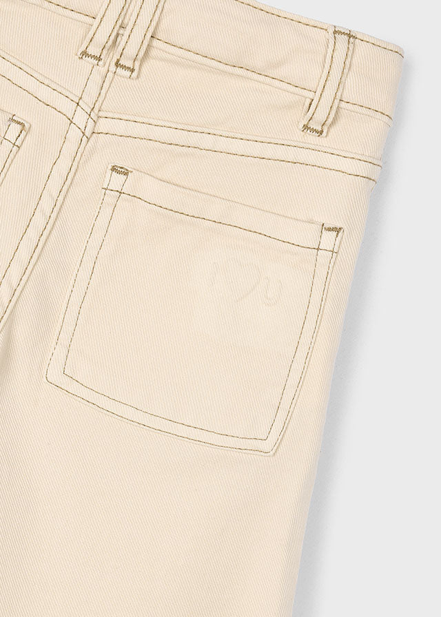 Mayoral Girls Almond Twill Marine Trousers