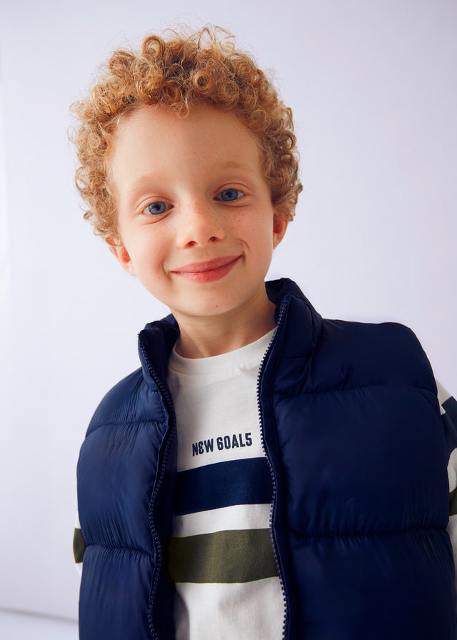 Mayoral Boys 3 Piece Blue-Olive Tracksuit With Gilet