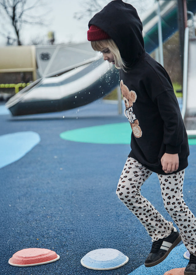 Mayoral Girls Rib Knit Flare Leggings