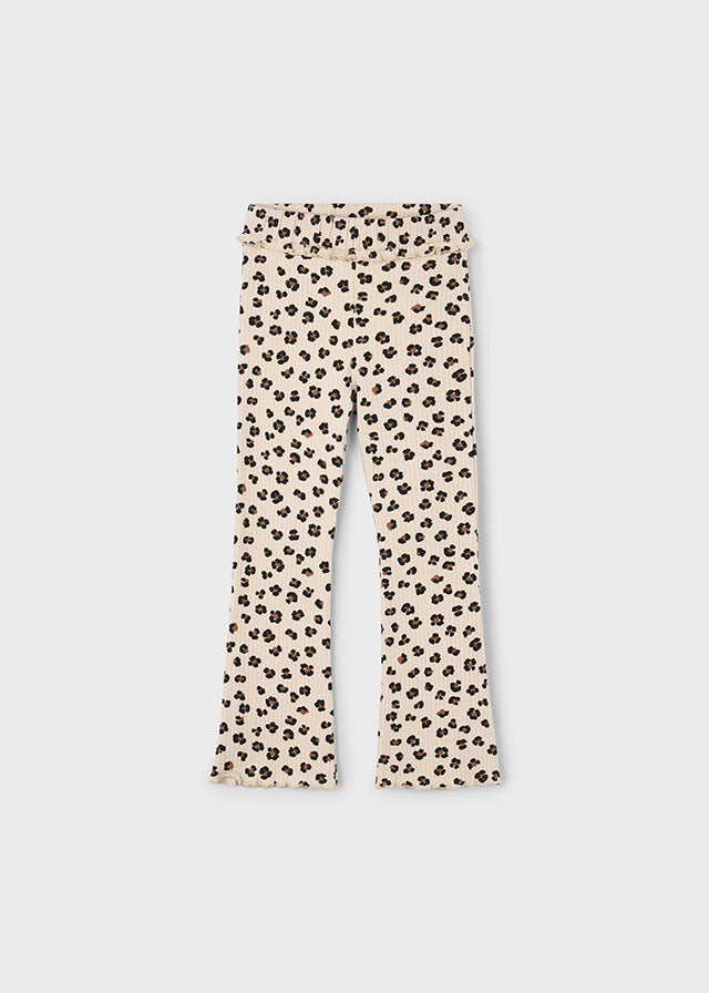 Mayoral Girls Rib Knit Flare Leggings