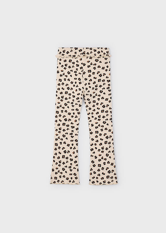 Mayoral Girls Rib Knit Flare Leggings