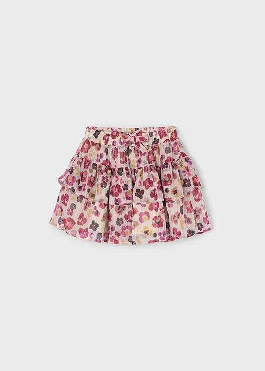 Mayoral Girls Cherry Gauze Skirt