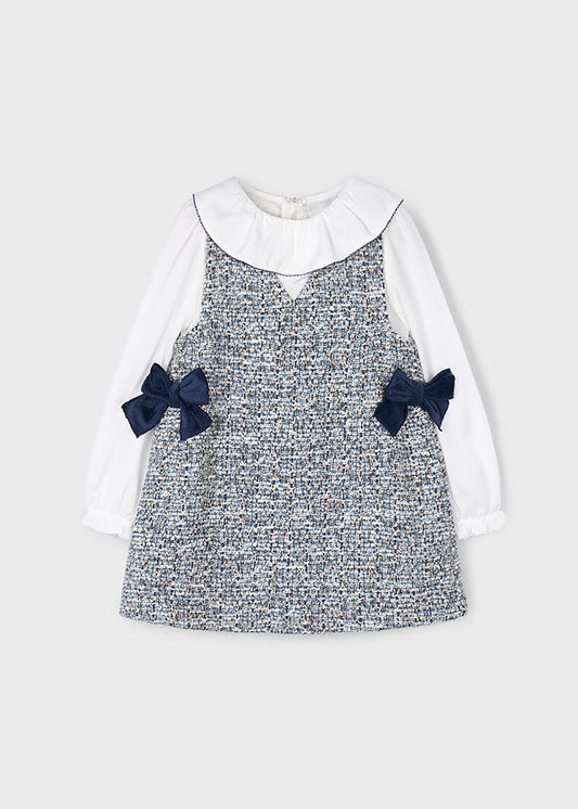 Mayoral Girls Combined Pinafore Dress