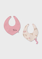 Mayoral Baby Girl Orchid Pink 2 Bib Set