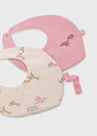 Mayoral Baby Girl Orchid Pink 2 Bib Set