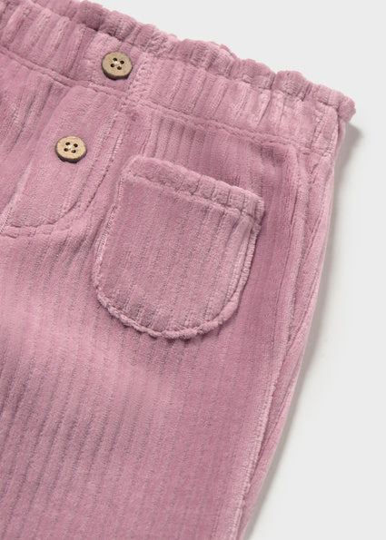 Mayoral Baby Girls Grape Corduroy Trouser