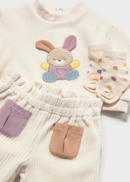 Mayoral Baby Girls Pottery Tracksuit with Socks