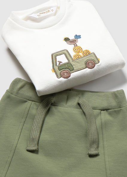 Mayoral Baby Boy Forest 3 Piece Tracksuit with Gilet Vest