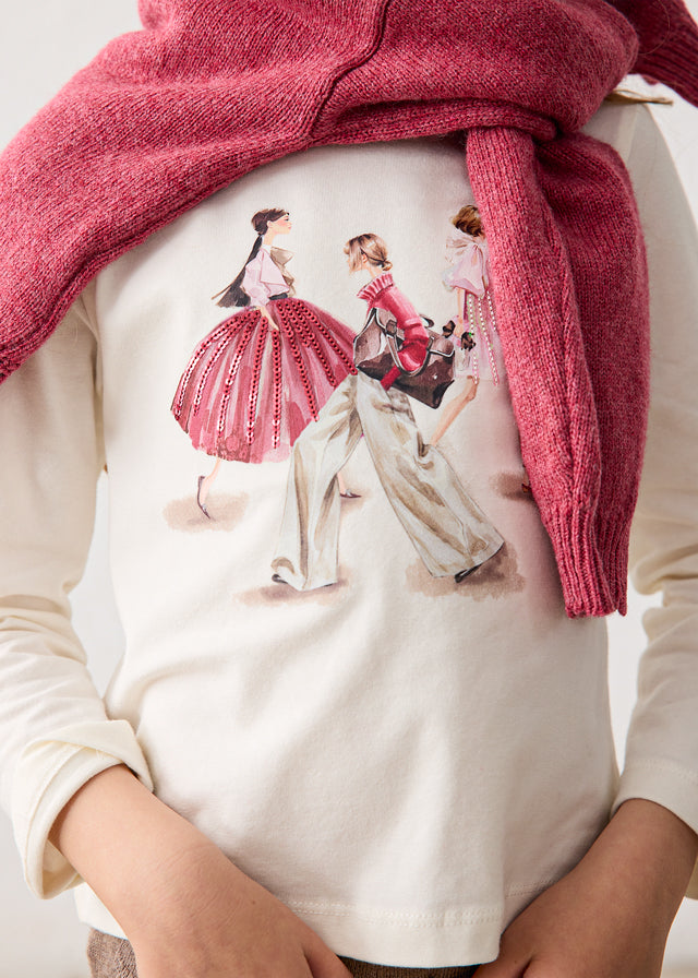 Mayoral Girls Long Sleeve Top